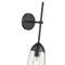 Z-Lite Arden Wall Sconce, 1-Light, 4.5 In.W x 7 In.L x 21.5 In.H, Matte Black/Clear 651S-MB - alternate 3